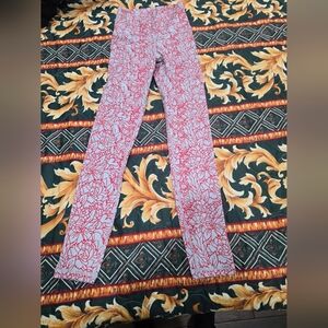 Fleo Red Floral Skinny Pants